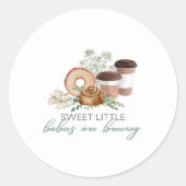 Babys brauen runder aufkleber (Vorderseite)