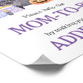 Babys Braut Lila Umschlagstation Poster (Ecke)