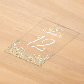 Baby's Breath Acryl-Tischnummer Acryleinladungen (Ablage )
