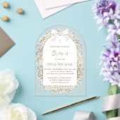 Baby's breath Baptism boy Acrylic Invitation Acryleinladungen (Insitu (Hochzeit))