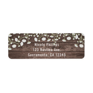Baby's Breath Blumen Rustikale Holz Hochzeitsfeier