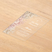 Baby's Breath First Communion Acryleinladungen (Ablage )