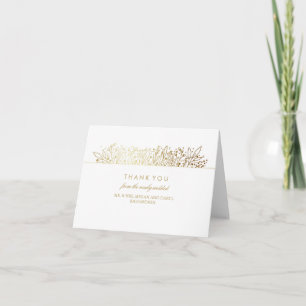 Baby's Breath Goldfolie Florale Hochzeit Danke