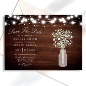 Baby's Breath Lichterkette Rustikale Save The Date