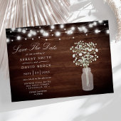 Baby's Breath Lichterkette Rustikale Save The Date