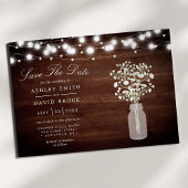 Baby's Breath Lichterkette Rustikale Save The Date