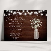 Baby's Breath Lichterkette Rustikale Save The Date