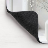 Baby's Breath-Sträußchen in weißer Vase Mousepad (Ecke)
