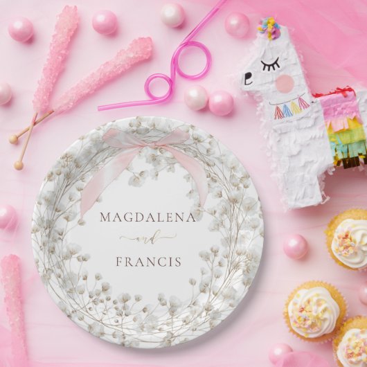 baby's breath | wedding pappteller (Party)