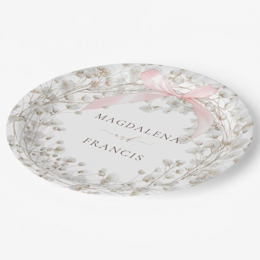 baby's breath | wedding pappteller (Schrägansicht)