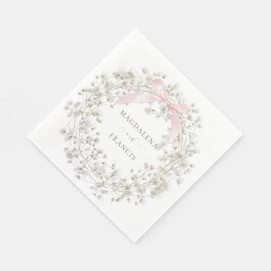 baby's breath | wedding serviette (Ecke)