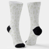 Baby's Breath White Floral Gypsophila Socken (Gewinkelt)