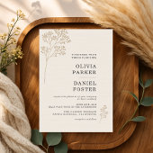 Baby's Breathe Wedding Einladung