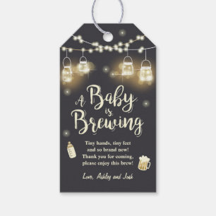 Baby's Brewing Dankeschön Tags Baby Shower GRILLEN Geschenkanhänger