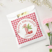 Baby's Cherry First Red Gingham Birthday Geschenktütchen (Versiegelt)