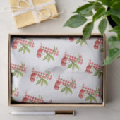 Baby's Cherry First Red Gingham Birthday Seidenpapier (Geschenk)