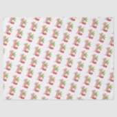 Baby's Cherry First Red Gingham Birthday Seidenpapier (Vorderseite)