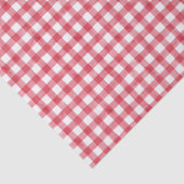 Baby's Cherry First Red Gingham Birthday Seidenpapier (Detail)