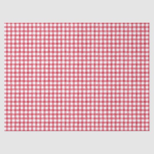Baby's Cherry First Red Gingham Birthday Seidenpapier (Vorderseite)