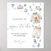 Baby's Cold Baby Shower Adresse a Envelope Poster (Vorne)