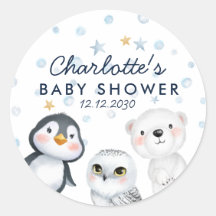 Baby's Cold Outdoor Arctic Animals Baby Shower