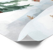 Baby's Cold Outdoor Baby Dusche Begrüßungszeichen Poster (Ecke)