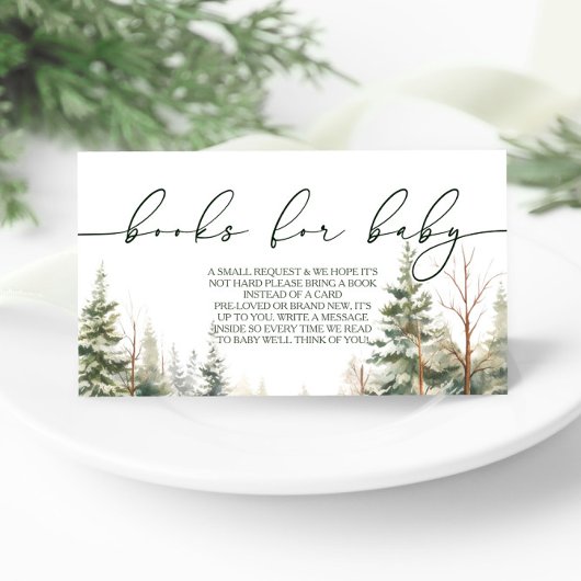 Baby's Cold Outdoor Babydusche Buchanfrage Begleitkarte