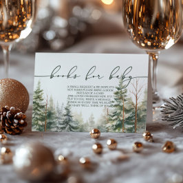 Baby's Cold Outdoor Babydusche Buchanfrage Begleitkarte