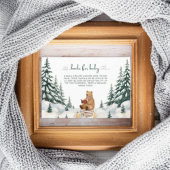 Baby's Cold Outdoor Babydusche Buchanfrage Begleitkarte