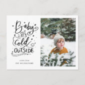 Baby's Cold Outdoor Handgeschriebenes Script-Foto Postkarte (Vorderseite)