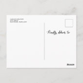 Baby's Cold Outdoor Handgeschriebenes Script-Foto Postkarte (Rückseite)