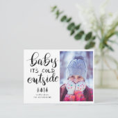 Baby's Cold Outdoor Handgeschriebenes Script-Foto Postkarte (Stehend Vorderseite)