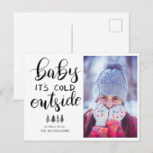Baby's Cold Outdoor Handgeschriebenes Script-Foto Postkarte (Vorne/Hinten)