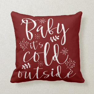 Baby's Cold Outdoor Hübsch Red & White Christmas Kissen