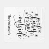 Baby's Cold Outdoor personalize Fleecedecke (Vorderseite (Horizontal))