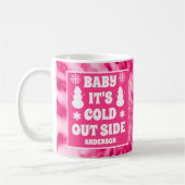 Baby's Cold Outdoor Pink Gefärbte Krawatte Holiday Kaffeetasse (Links)