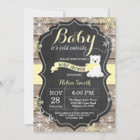 Baby's Cold Outdoor Polar Bear Baby Dusche