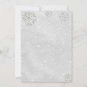 Baby's Cold Outdoor Rhinestones Glitzer Dusche Einladung (Rückseite)