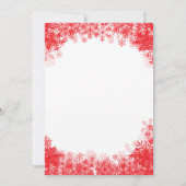 Baby's Cold Outdoor Snowflake Babydusche Einladung (Rückseite)