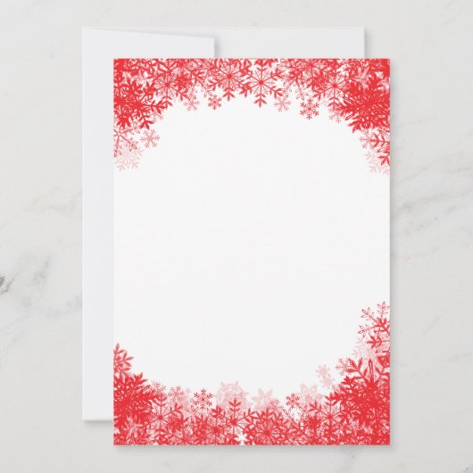 Baby's Cold Outdoor Snowflake Babydusche Einladung (Rückseite)