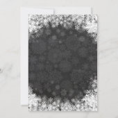 Baby's Cold Outdoor Snowflake Babydusche Einladung (Rückseite)