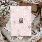 Baby's Cold Outdoor Snowflake Girl Winterdusche Einladung