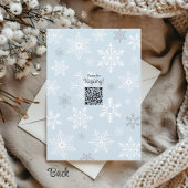 Baby's Cold Outdoor Snowflake Winter Boy Dusche Einladung