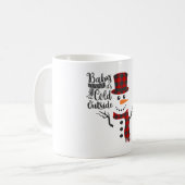 Baby's Cold Outdoor Snowman Tasse (Vorderseite Links)