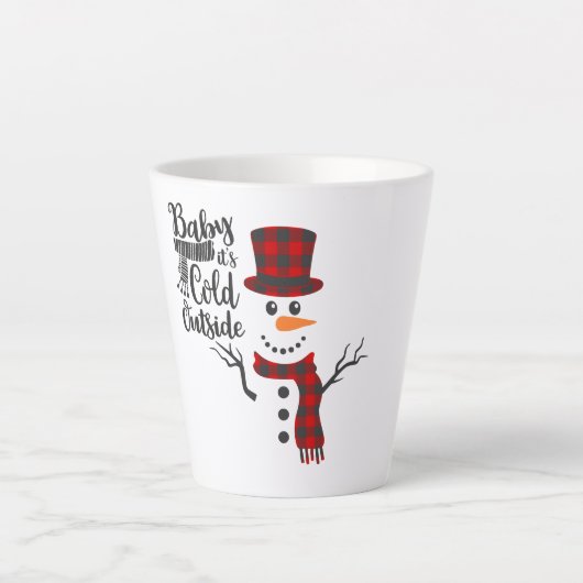 Baby's Cold Outdoor Snowman Tasse (Vorderseite)