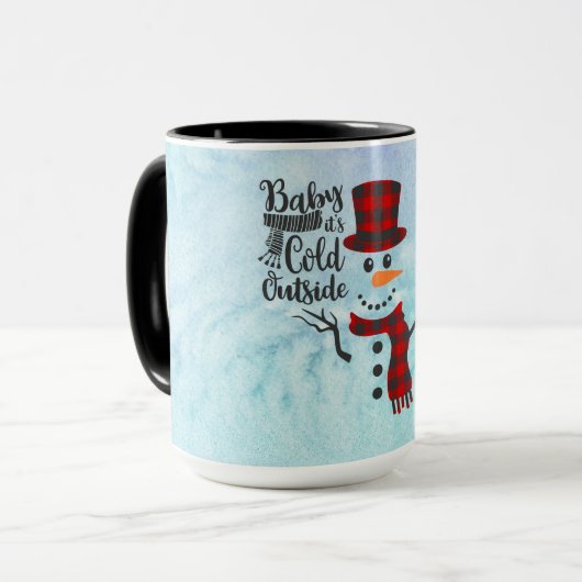 Baby's Cold Outdoor Snowman Tasse (Vorderseite Links)