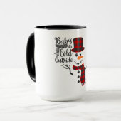 Baby's Cold Outdoor Snowman Tasse (Vorderseite Links)