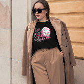 Baby's Cold Outdoor Snowman Weihnachtsrosa T-Shirt