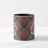 Baby's Cold Outdoor Tartan Holiday Tasse (Zentrum)