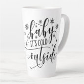 Baby's Cold Outdoor Weihnachts Winter Kaffee Tasse (Rechte Ecke)